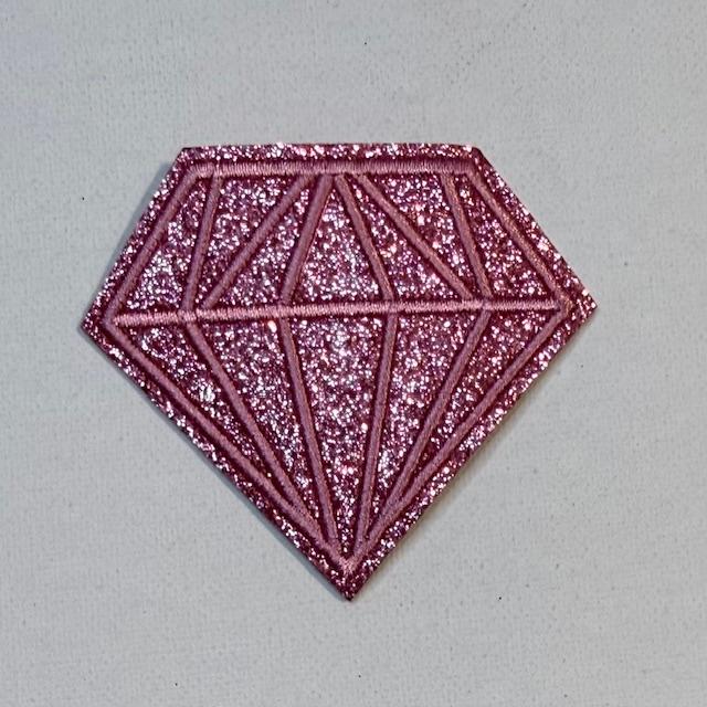 Dark Pink diamond hat patch