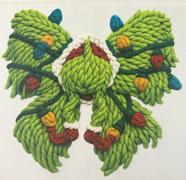 Grinch - Christmas (back) Yarn