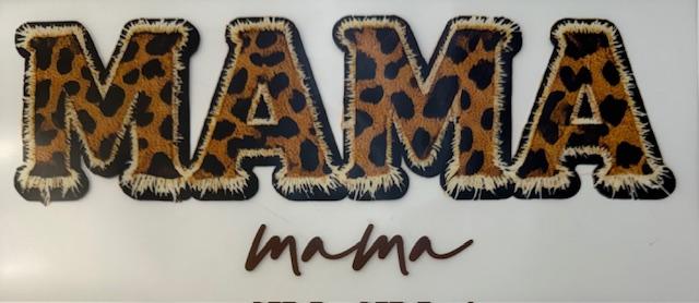 MAMA, cheetah tan fur outline
