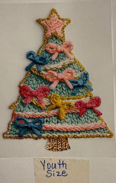 Yarn Christmas tree w/ bows