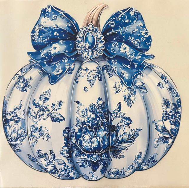 Blue pattern Pumpkin