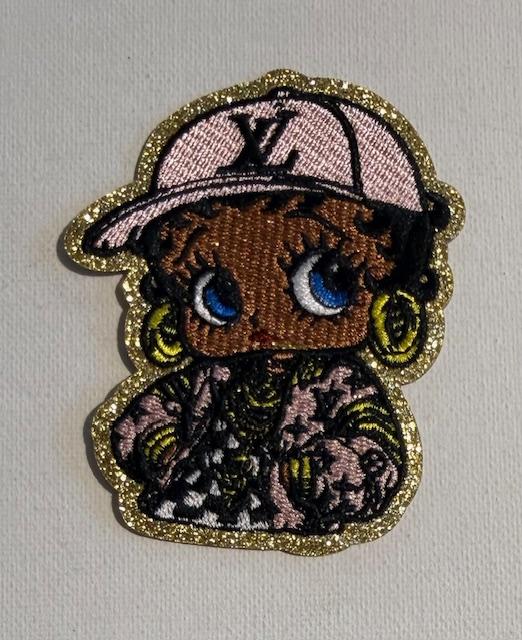 Betty Boop lv pink hat patch