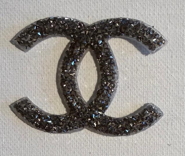 CC black bling patch-hat patch