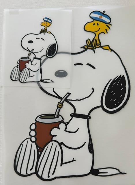 Snoopy-woodstock on head - 2pc set