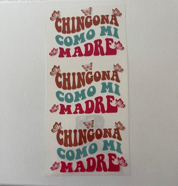 Chingona coomo mi madre cup wrap