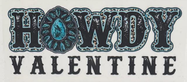 Howdy- western Valentine