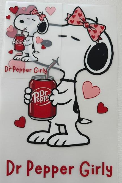 Snoopy Dr Pepper Girly-2pc set