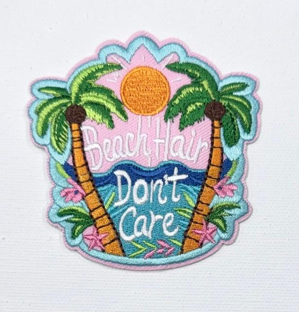 Beach Hair Don't Care hat patch