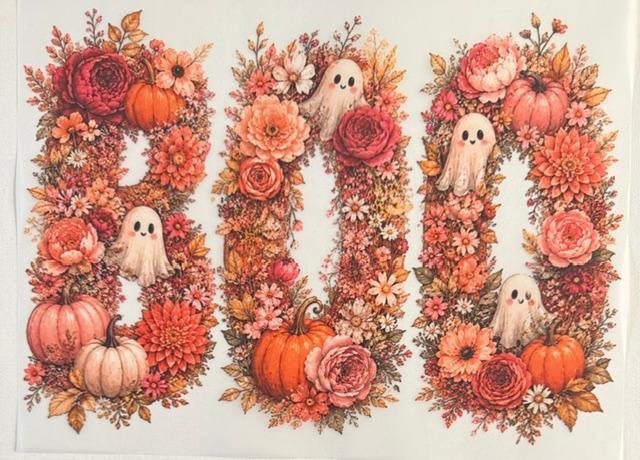 BOO - flowers/ghost