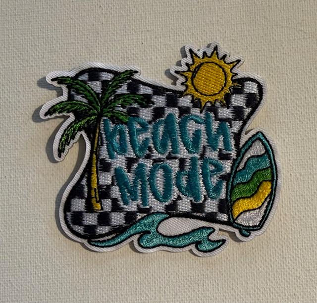 Beach mode, teal hat patch