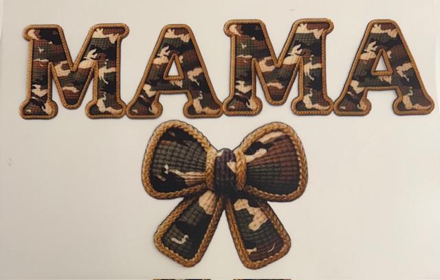 Mama, camo bow