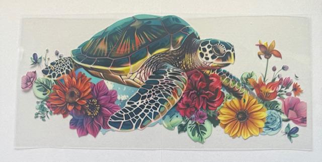 Big Turtle - flowers
