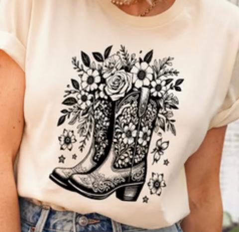 Boots Flowers