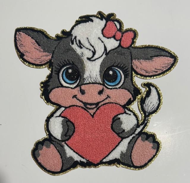 Valentines Cow patch