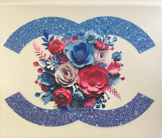 Chanel - blue flowers