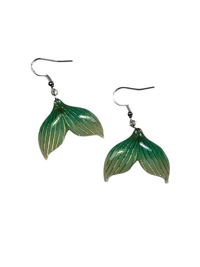 Earrings Green-Yellow