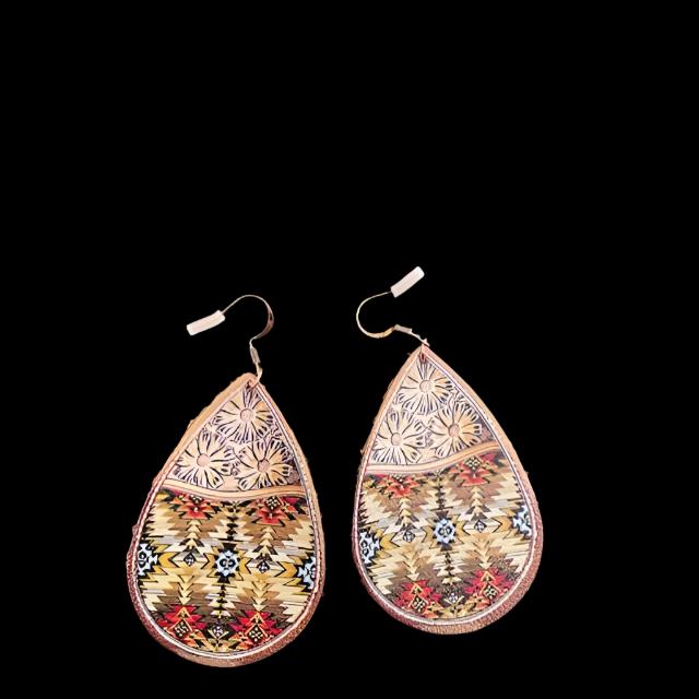 Leather earrings