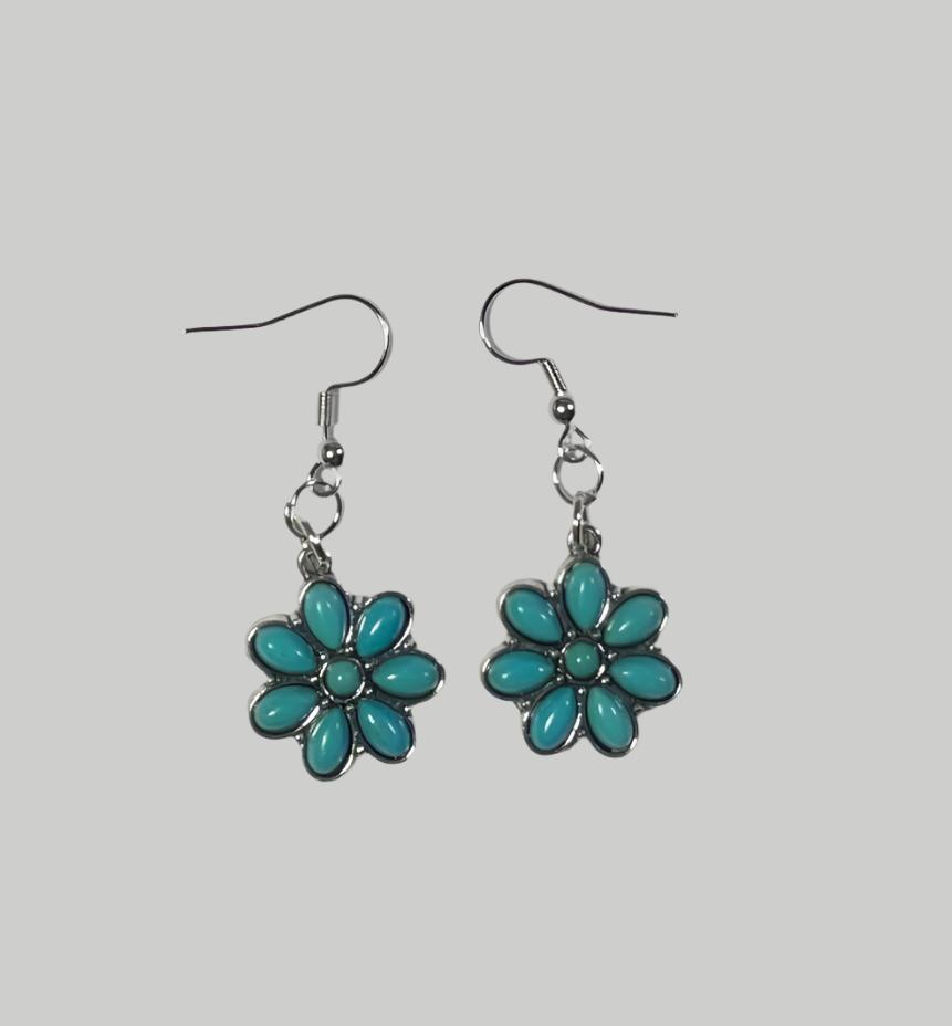 Teal Flowers