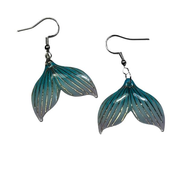 Earrings - Aqua