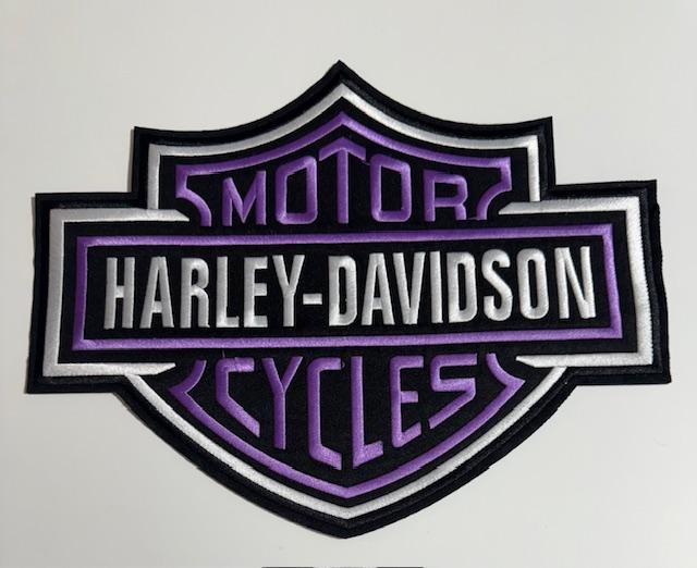 Harley Davidson purple patch