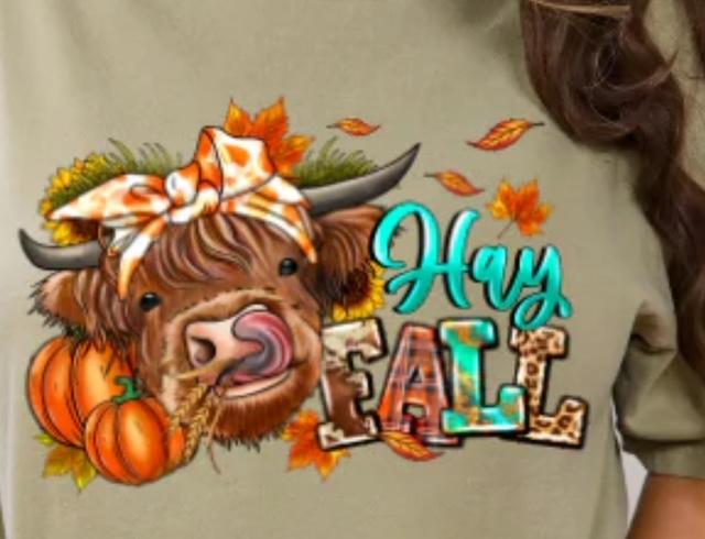Hay Fall Cow