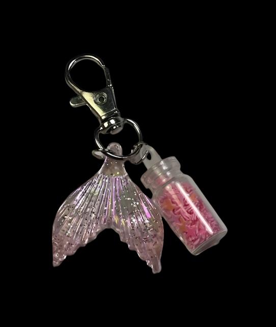 Key Chain Iridescent pink