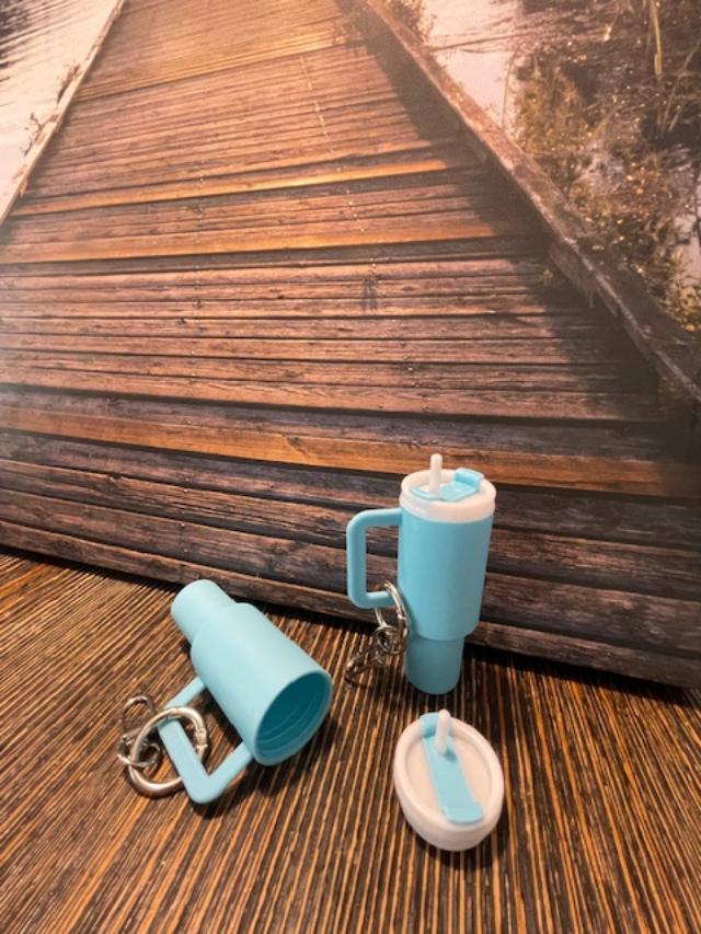 Blue Mini Cup Keychain
