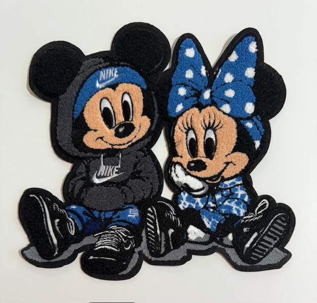 Mickey & Minnie Patch-blue