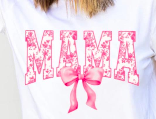 MAMA Lace Pink Bow