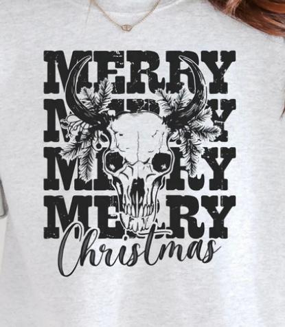 Merry Merry Christmas - skull