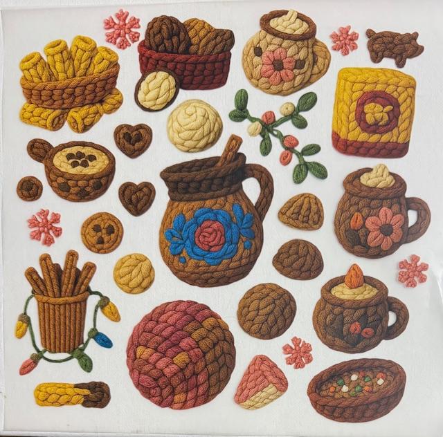 Mexican Christmas treats - yarn