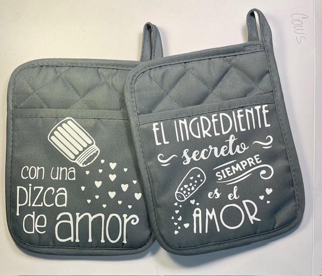 Pot Holder Gray (set of 2)