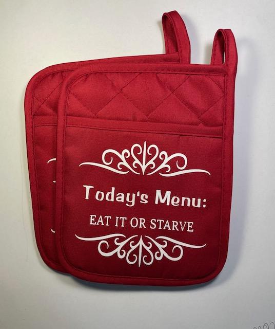 pot Holders Red (set of 2)