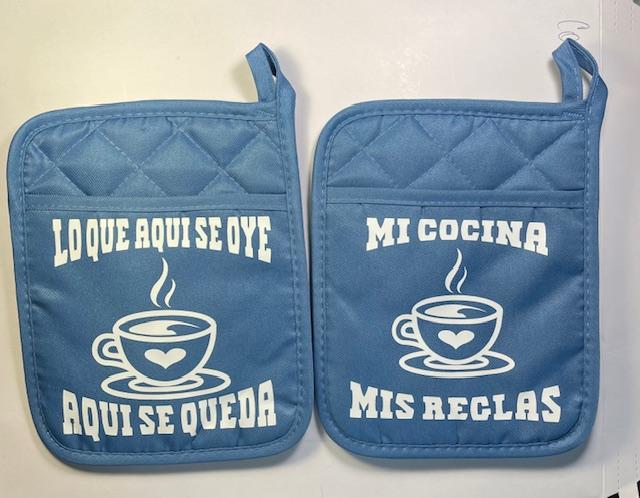 Pot Holders Blue