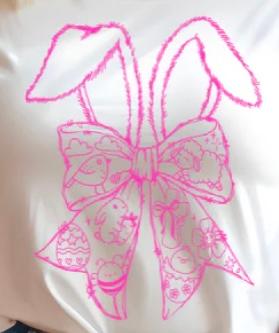 Easter Bow with Bunny Ears