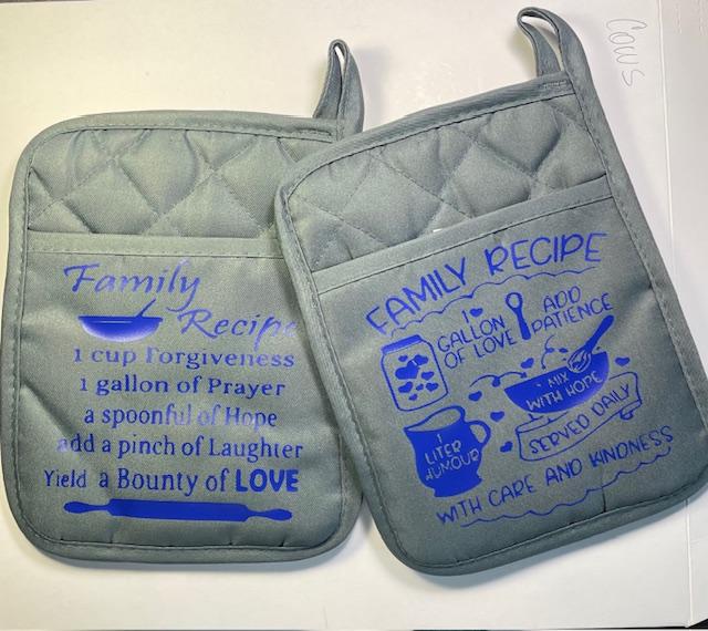 Pot Holders Gray (set of 2)