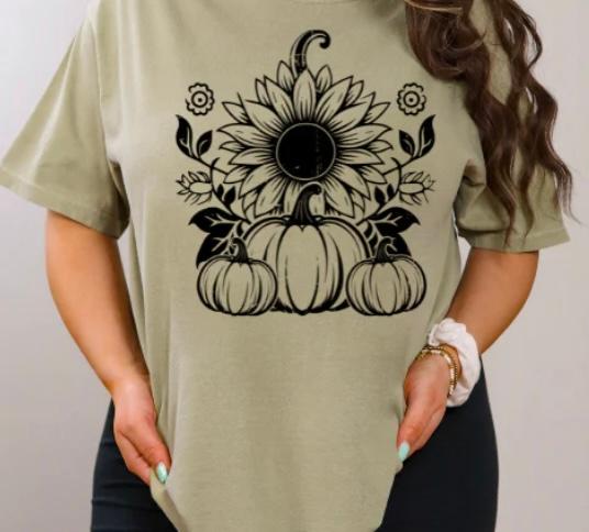 Fall Pumpkins Sunflower