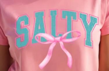 Salty - pink bow