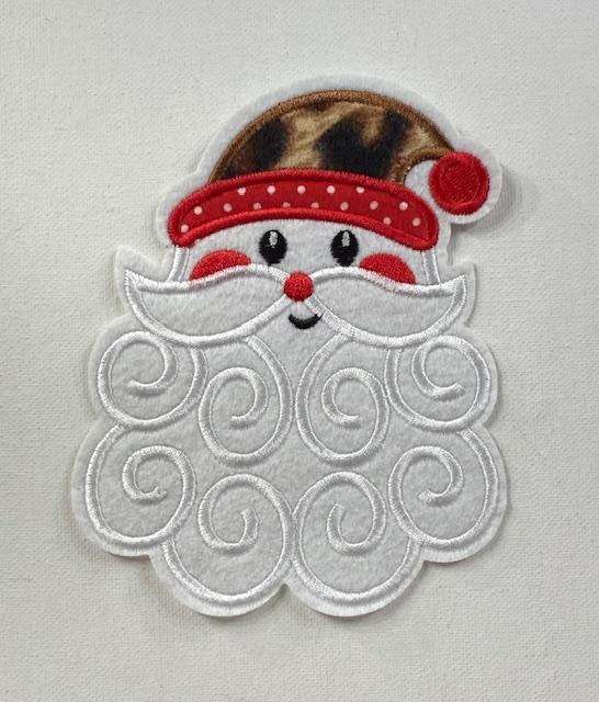 Santa - cheetah hat - youth size