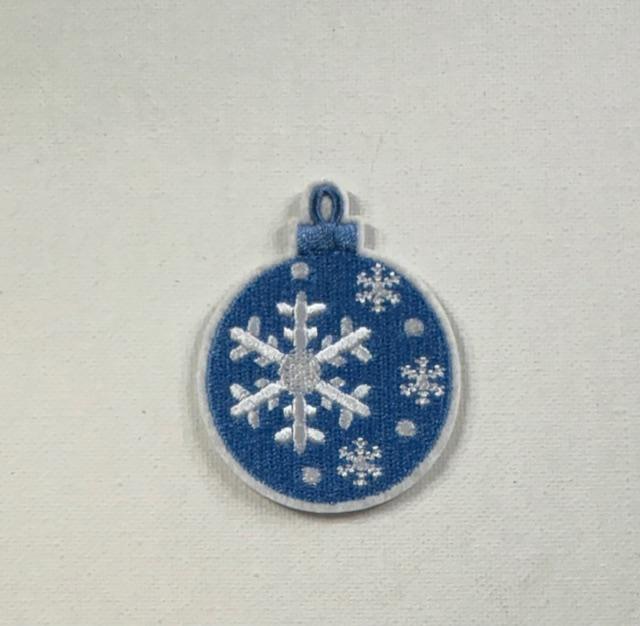 Blue ornament patch
