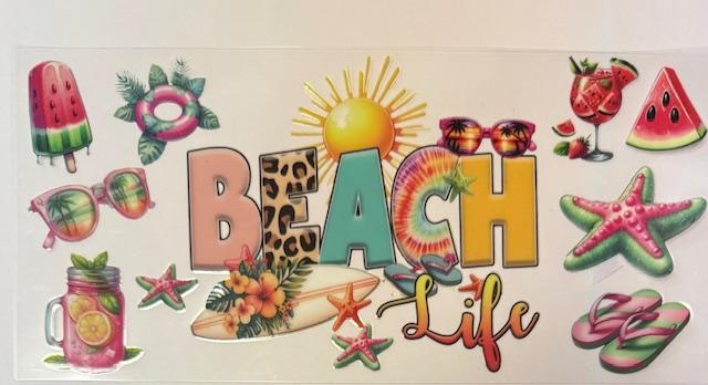 Beach Life cup wrap
