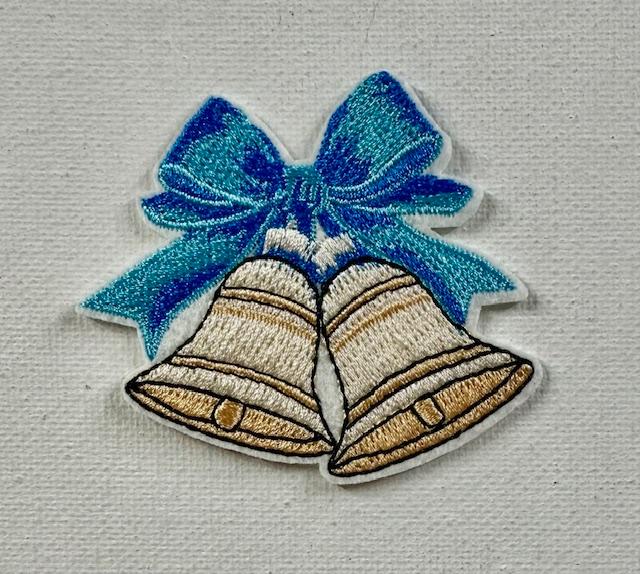 Bells w/ blue bow patch