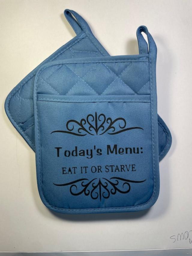 Pot Holders Blue (set of 2)