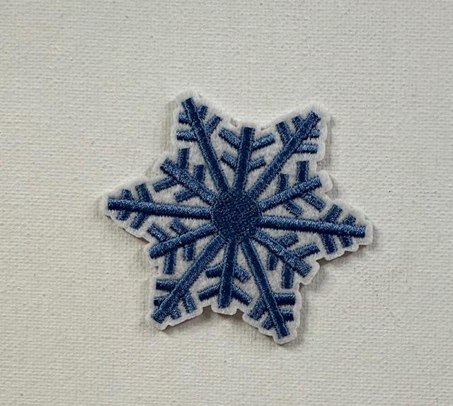 Blue snowflake patch
