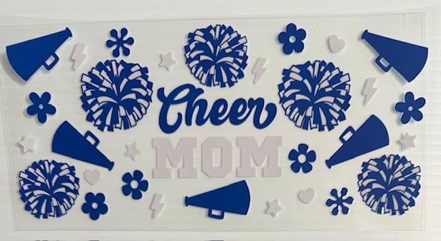 Cheer mom - blue