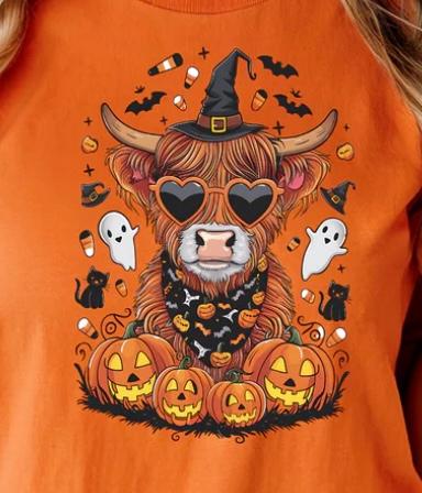 Halloween highland cow