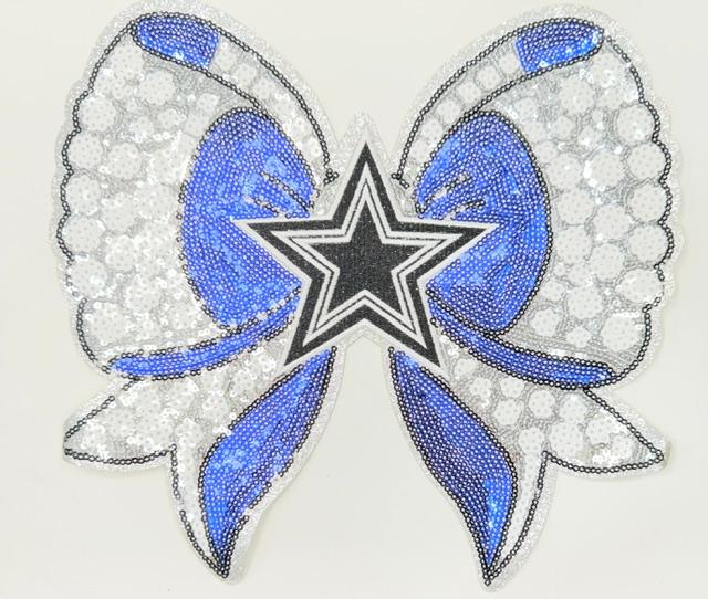 Dallas Cowboys Lg Bling bow patch