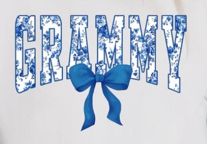 Grammy-blue bow