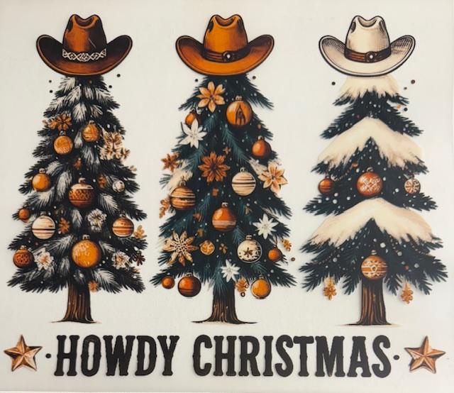 Howdy Christmas-trees w/ hats