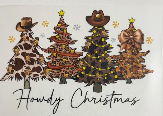 Howdy Christmas-trees w/ hats